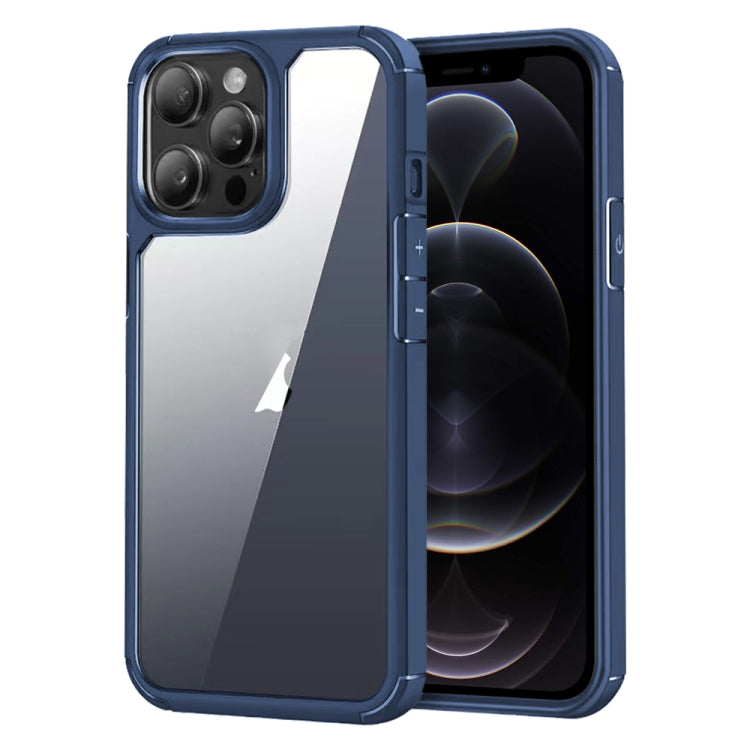 For iPhone 12 Pro Max Acrylic+TPU Transparent Shockproof Phone Case