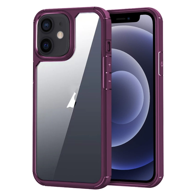 For iPhone 12 mini Acrylic+TPU Transparent Shockproof Phone Case