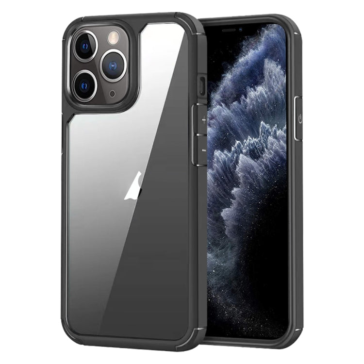 For iPhone 11 Pro Max Acrylic+TPU Transparent Shockproof Phone Case