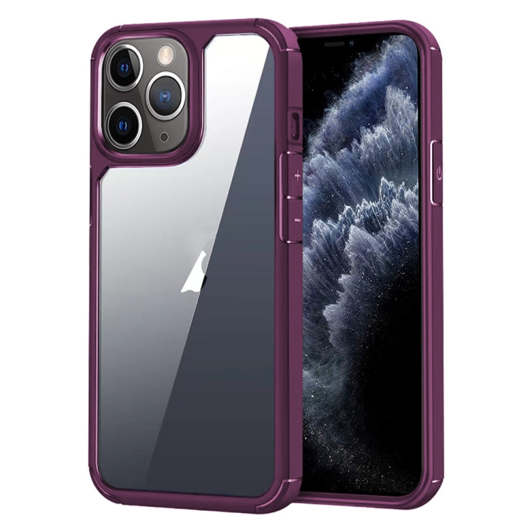 For iPhone 11 Pro Max Acrylic+TPU Transparent Shockproof Phone Case