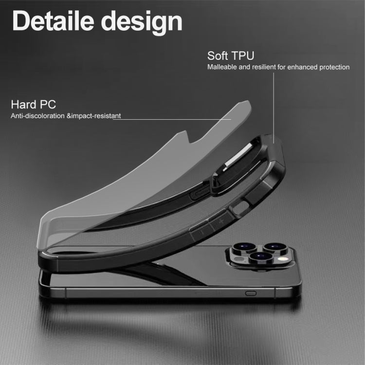 For iPhone 12 Acrylic+TPU Transparent Shockproof Phone Case
