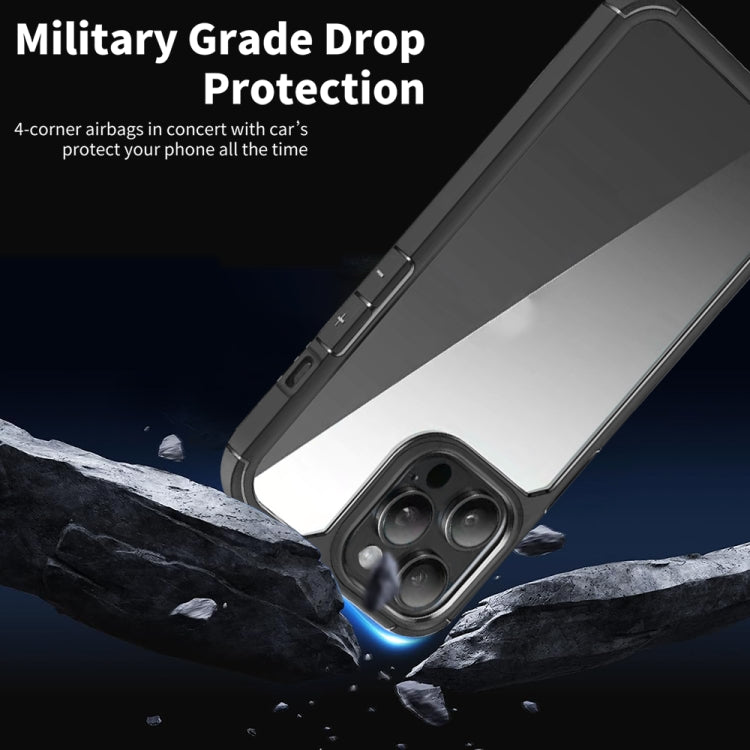 For iPhone 12 Acrylic+TPU Transparent Shockproof Phone Case