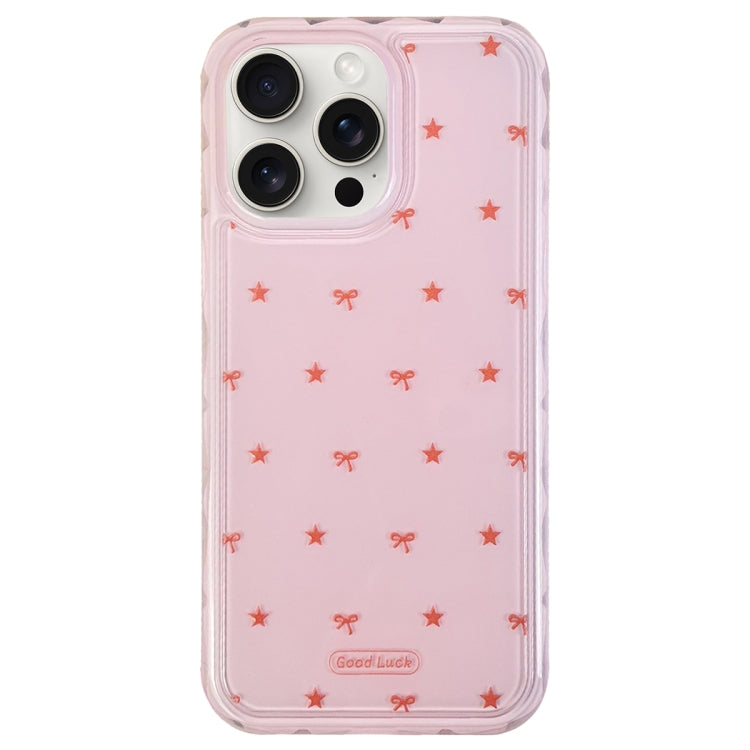 For iPhone 15 Pro Creative Edge Small Fresh Pattern TPU + PC Phone Case