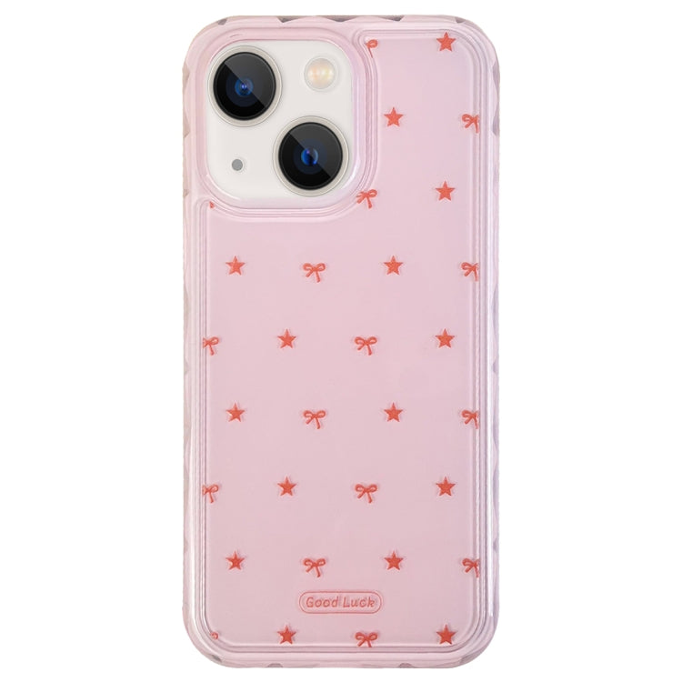 For iPhone 14 Creative Edge Small Fresh Pattern TPU + PC Phone Case