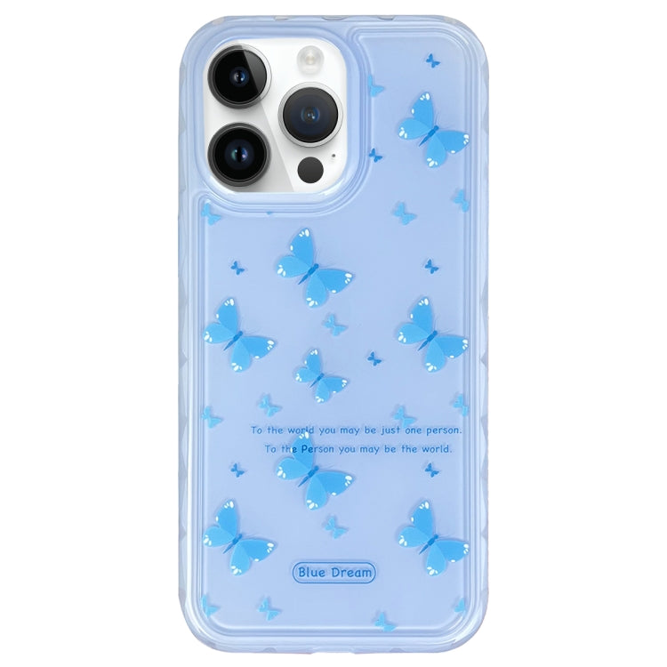 For iPhone 14 Pro Max Creative Edge Small Fresh Pattern TPU + PC Phone Case