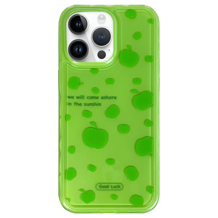 For iPhone 14 Pro Max Creative Edge Small Fresh Pattern TPU + PC Phone Case