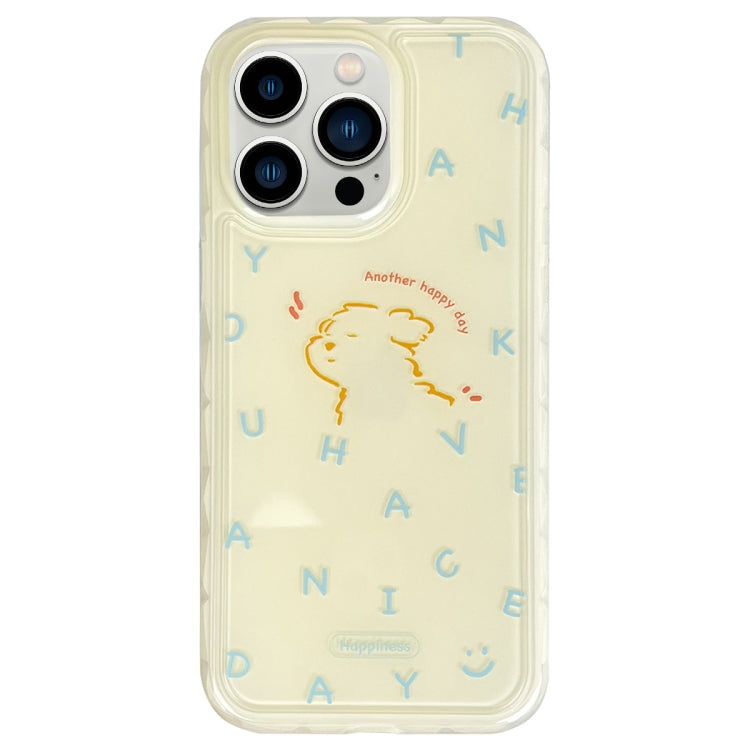 For iPhone 13 Pro Max Creative Edge Small Fresh Pattern TPU + PC Phone Case