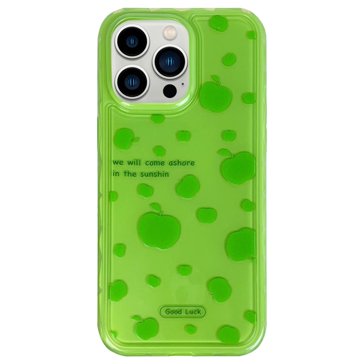 For iPhone 13 Pro Max Creative Edge Small Fresh Pattern TPU + PC Phone Case