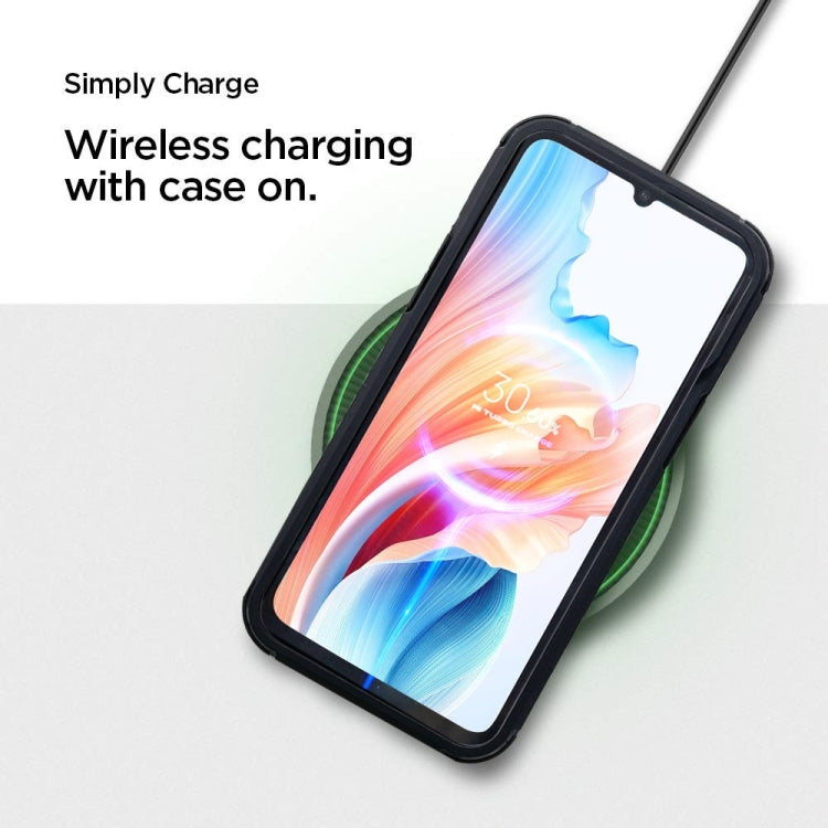 For OPPO A79 5G Acrylic+TPU Transparent Shockproof Phone Case - Black