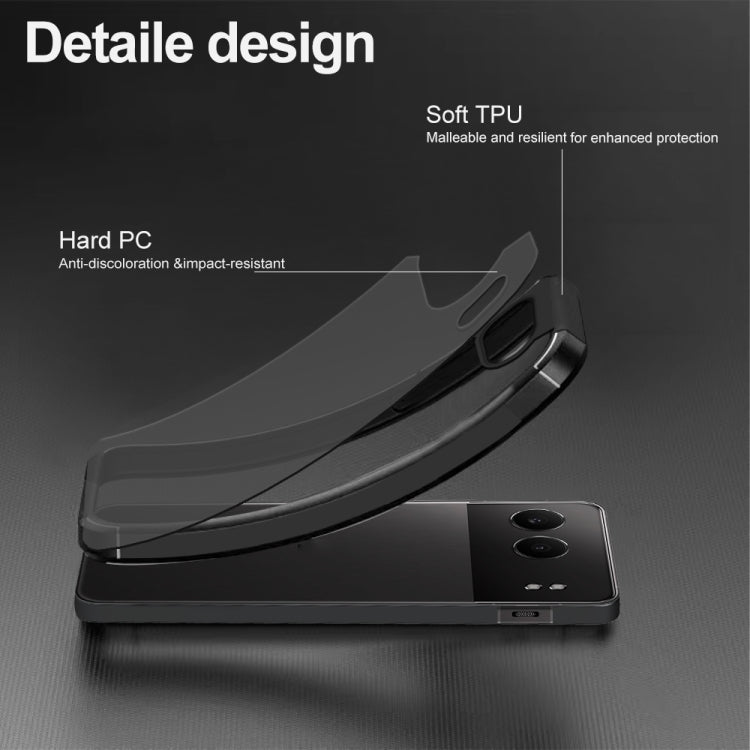 For OnePlus Nord 4 Acrylic+TPU Transparent Shockproof Phone Case - Black
