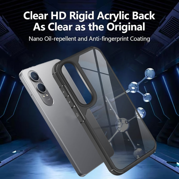 For OnePlus Nord CE4 Lite Acrylic+TPU Transparent Shockproof Phone Case - Black