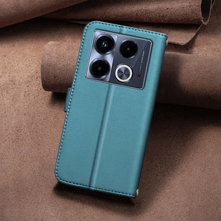 For Infinix Note 40 4G Square Texture Leather Phone Case