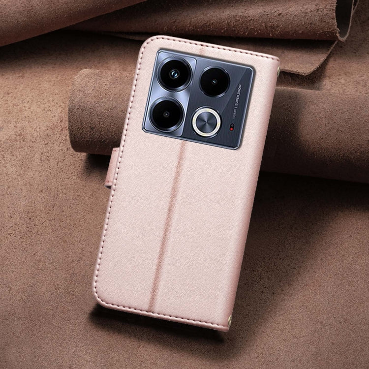 For Infinix Note 40 4G Square Texture Leather Phone Case