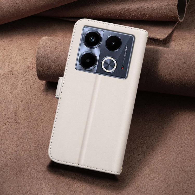 For Infinix Note 40 4G Square Texture Leather Phone Case