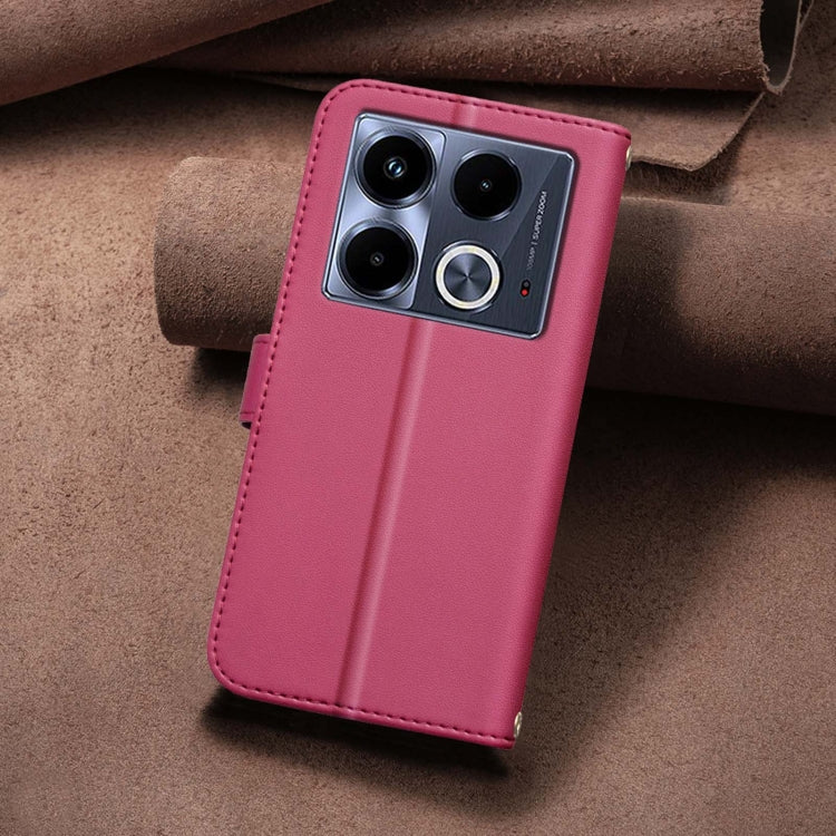 For Infinix Note 40 4G Square Texture Leather Phone Case