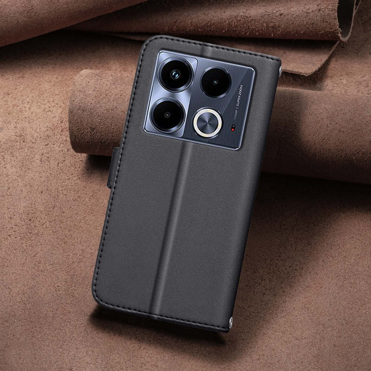 For Infinix Note 40 4G Square Texture Leather Phone Case