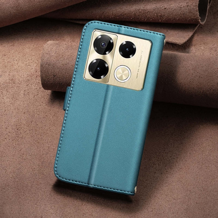 For Infinix Note 40 Pro 5G / 4G Square Texture Leather Phone Case