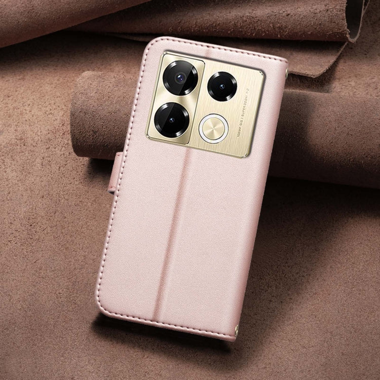 For Infinix Note 40 Pro 5G / 4G Square Texture Leather Phone Case