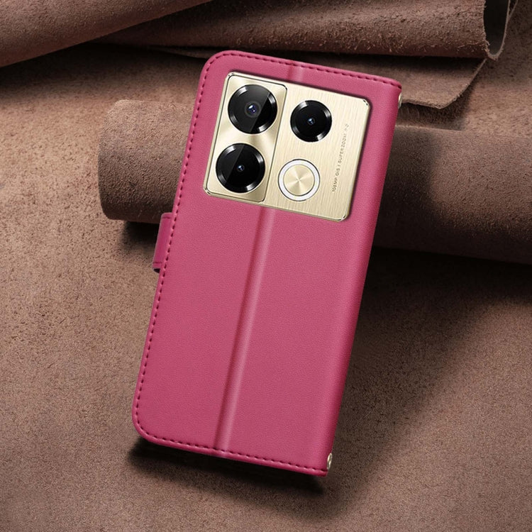 For Infinix Note 40 Pro 5G / 4G Square Texture Leather Phone Case