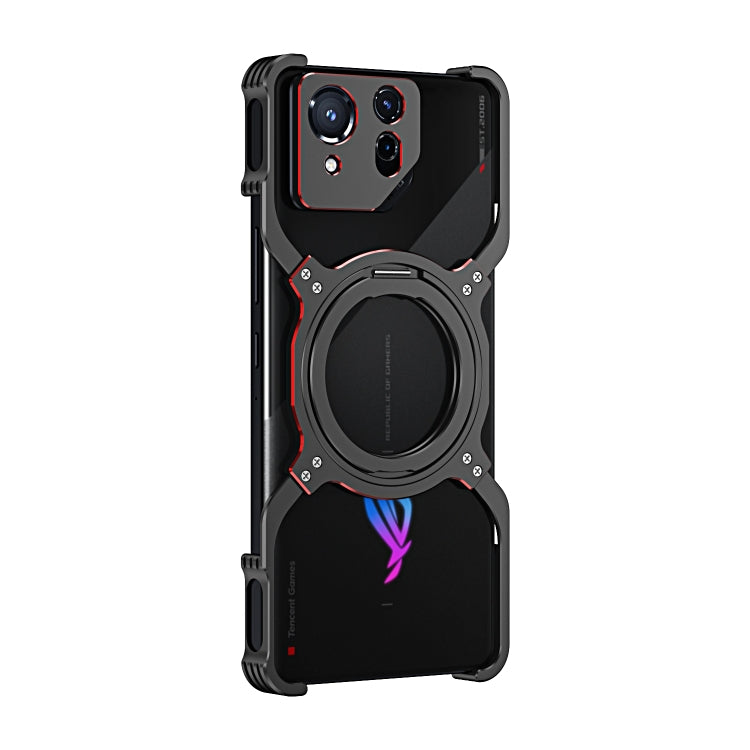 For Asus ROG Phone 8 / 8 Pro Mechanical Arm Borderless MagSafe Holder Metal Phone Case