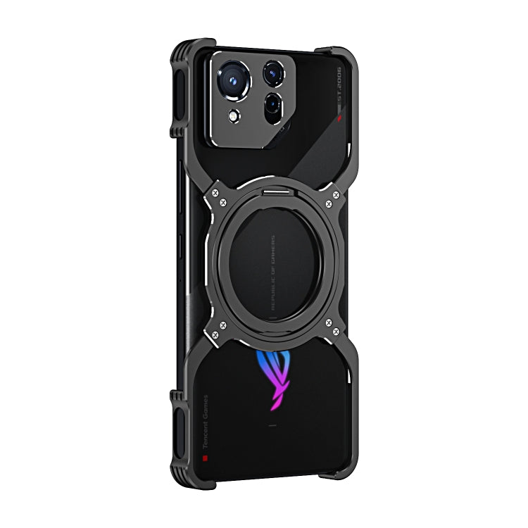 For Asus ROG Phone 8 / 8 Pro Mechanical Arm Borderless MagSafe Holder Metal Phone Case