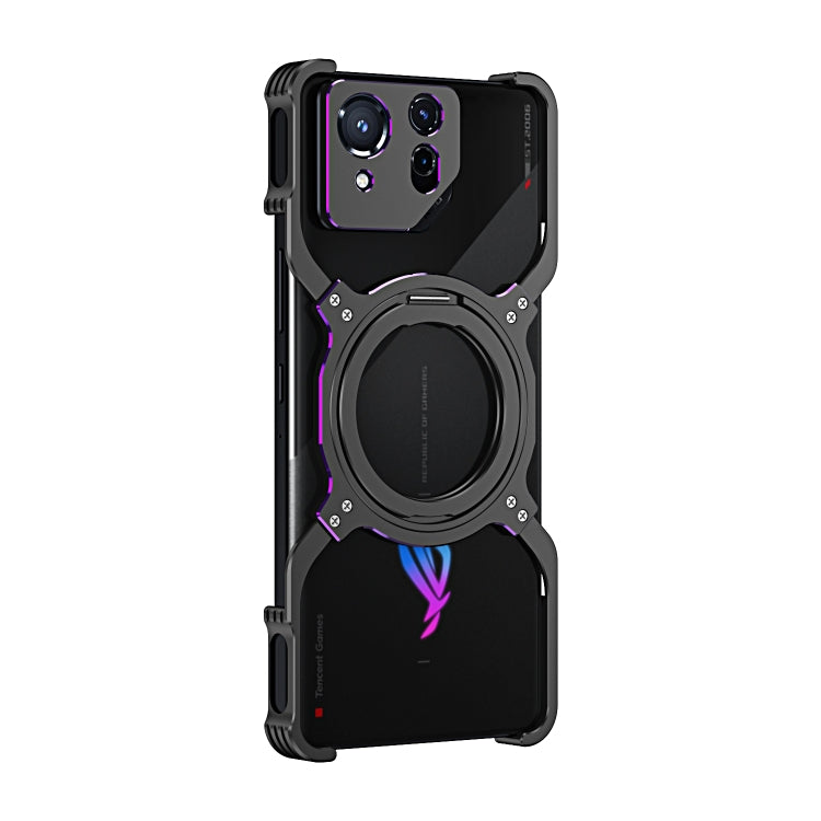 For Asus ROG Phone 8 / 8 Pro Mechanical Arm Borderless MagSafe Holder Metal Phone Case
