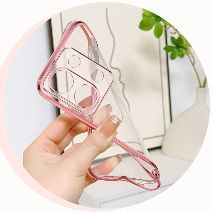 For Redmi Note 13 Pro 4G Plated Gradient Glitter Butterfly Holder TPU Phone Case