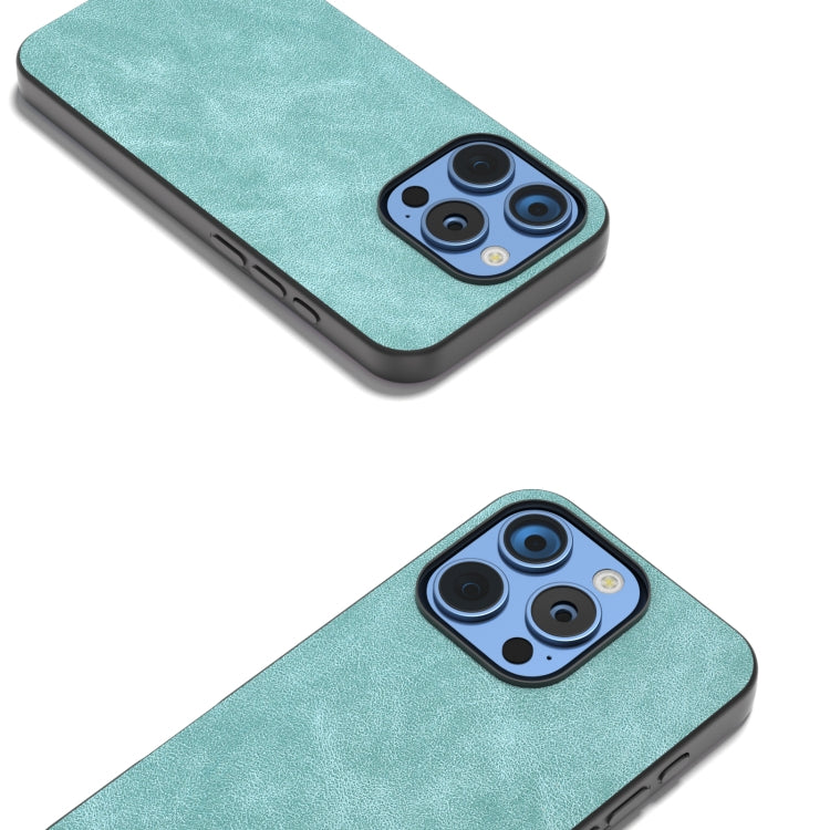 For iPhone 16 Pro Black Frame PU Leather Full Coverage Phone Case