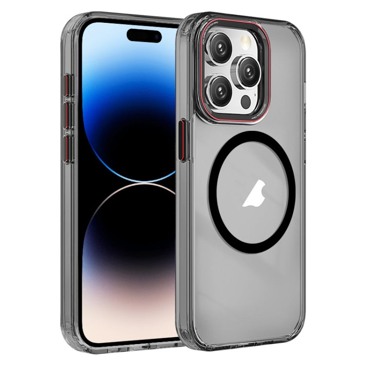 For iPhone 14 Pro Crystal TPU Hybrid PC MagSafe Phone Case