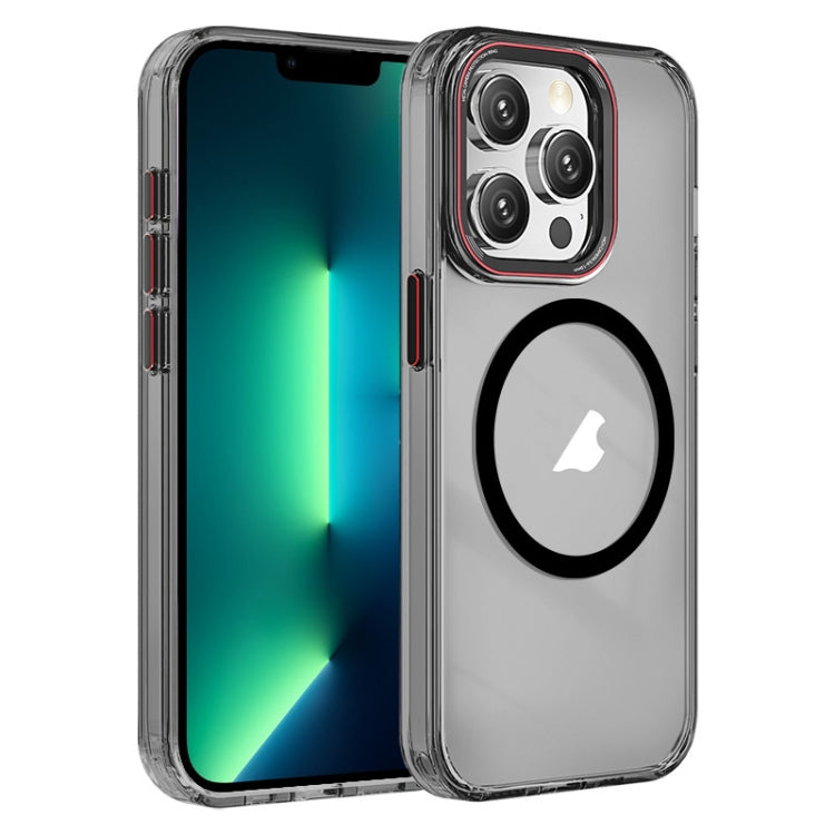 For iPhone 13 Pro Max Crystal TPU Hybrid PC MagSafe Phone Case