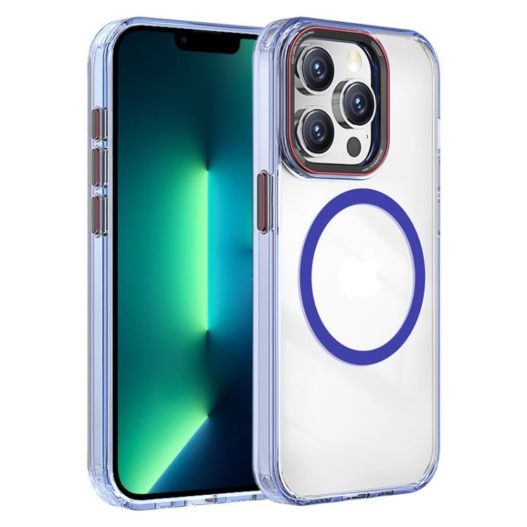 For iPhone 13 Pro Max Crystal TPU Hybrid PC MagSafe Phone Case