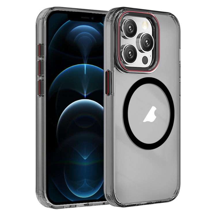 For iPhone 12 Pro Max Crystal TPU Hybrid PC MagSafe Phone Case