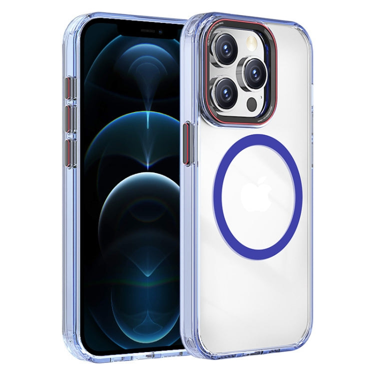 For iPhone 12 Pro Max Crystal TPU Hybrid PC MagSafe Phone Case