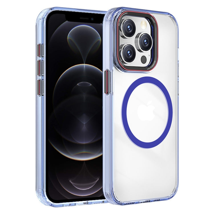 For iPhone 12 Pro Crystal TPU Hybrid PC MagSafe Phone Case
