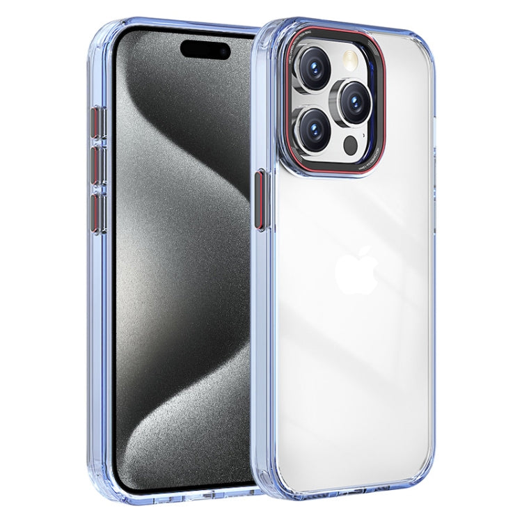 For iPhone 15 Pro Max Crystal TPU Hybrid PC Phone Case