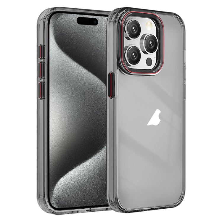 For iPhone 15 Pro Crystal TPU Hybrid PC Phone Case