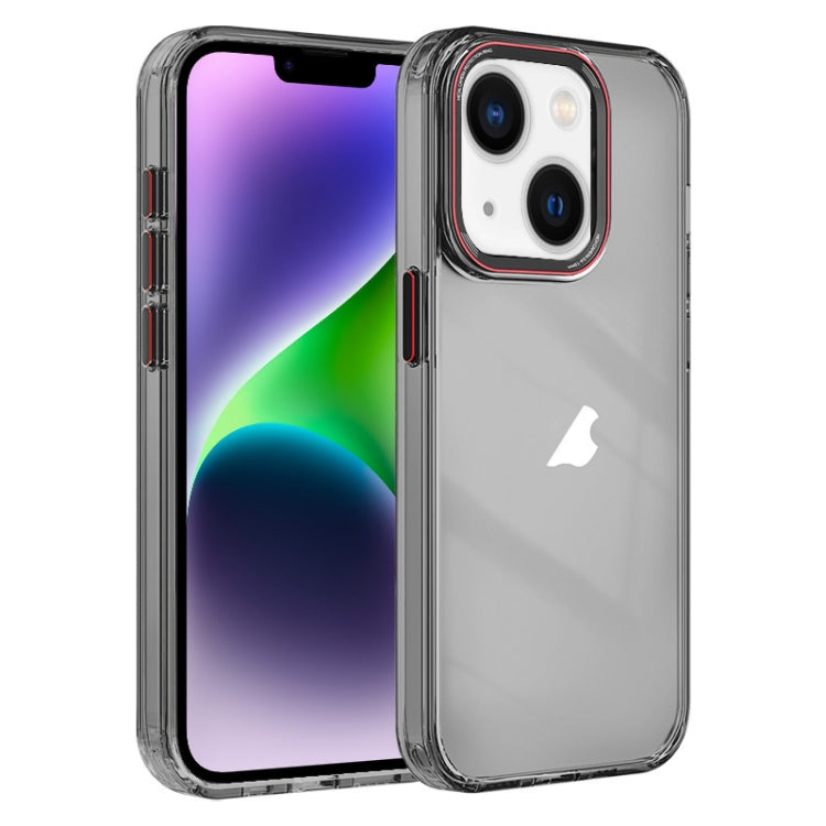 For iPhone 14 Plus Crystal TPU Hybrid PC Phone Case