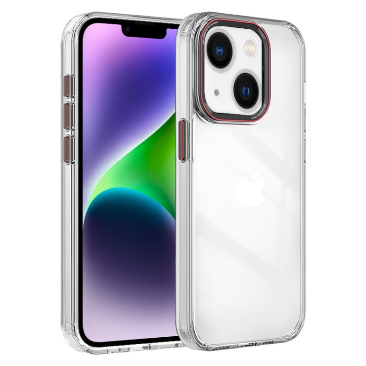 For iPhone 14 Crystal TPU Hybrid PC Phone Case