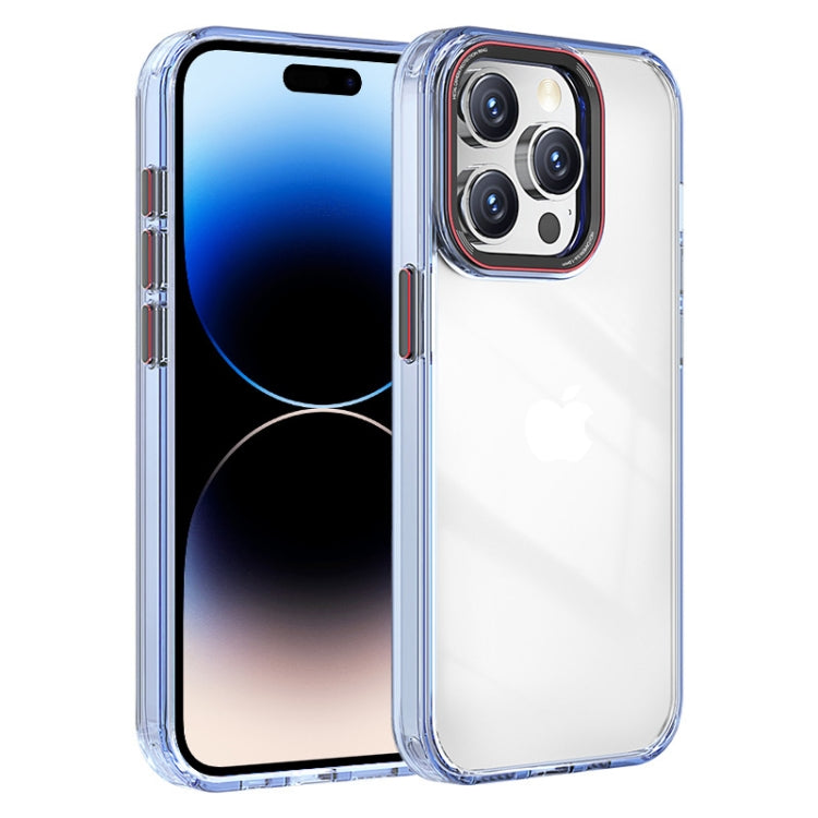 For iPhone 14 Pro Max Crystal TPU Hybrid PC Phone Case