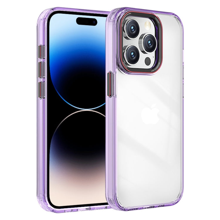 For iPhone 14 Pro Max Crystal TPU Hybrid PC Phone Case