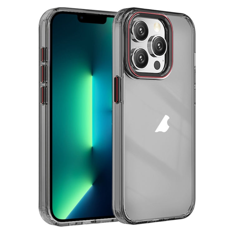 For iPhone 13 Pro Max Crystal TPU Hybrid PC Phone Case