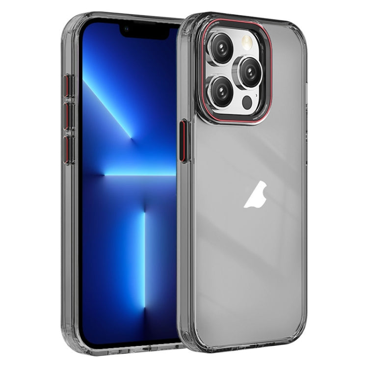For iPhone 13 Pro Crystal TPU Hybrid PC Phone Case