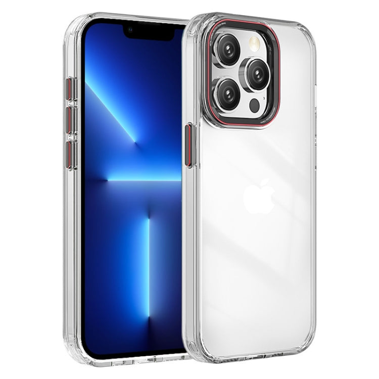 For iPhone 13 Pro Crystal TPU Hybrid PC Phone Case