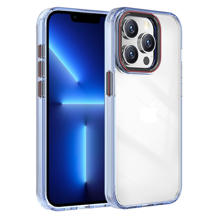 For iPhone 13 Pro Crystal TPU Hybrid PC Phone Case