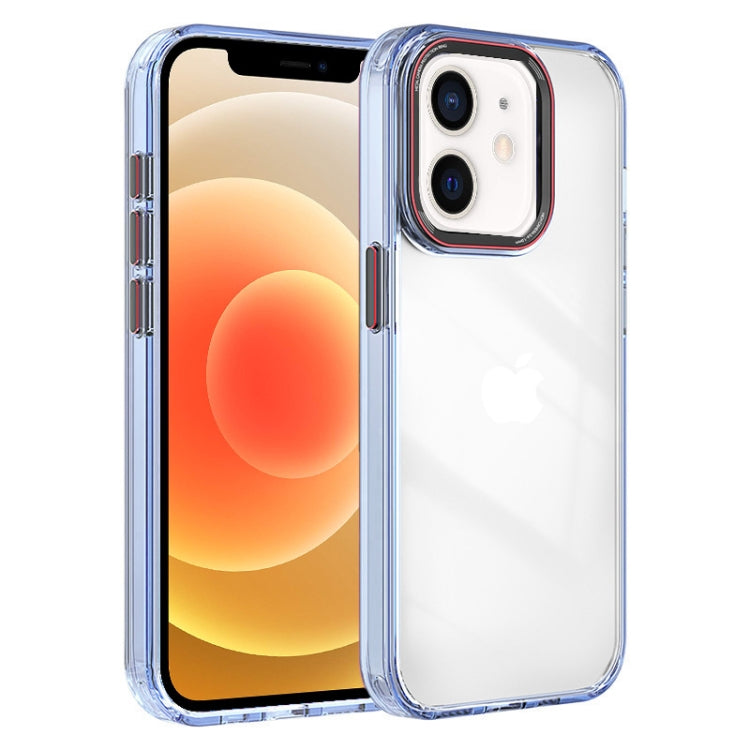 For iPhone 12 Crystal TPU Hybrid PC Phone Case