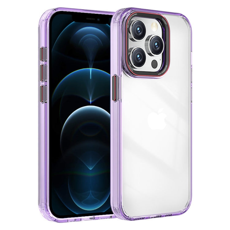 For iPhone 12 Pro Max Crystal TPU Hybrid PC Phone Case