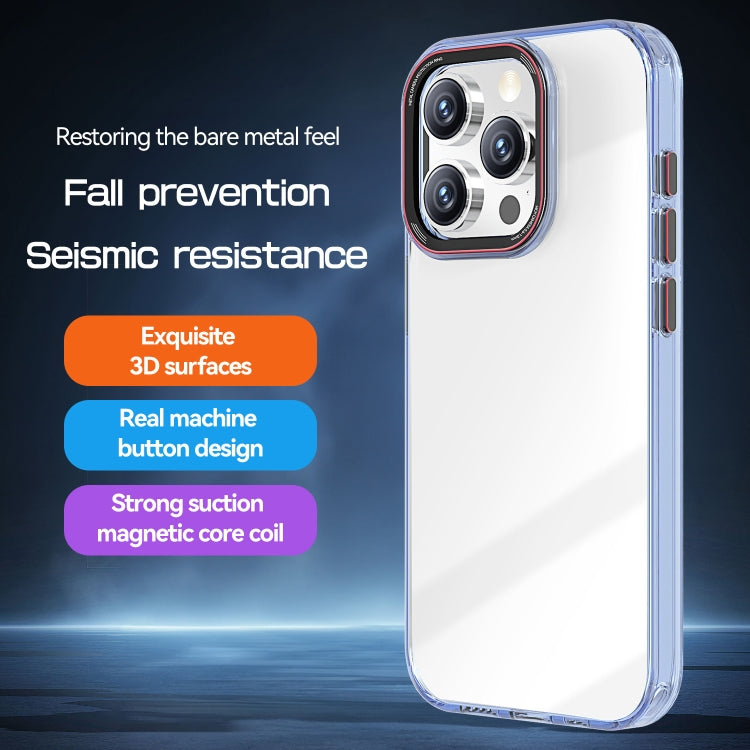 For iPhone 14 Plus Crystal TPU Hybrid PC Phone Case
