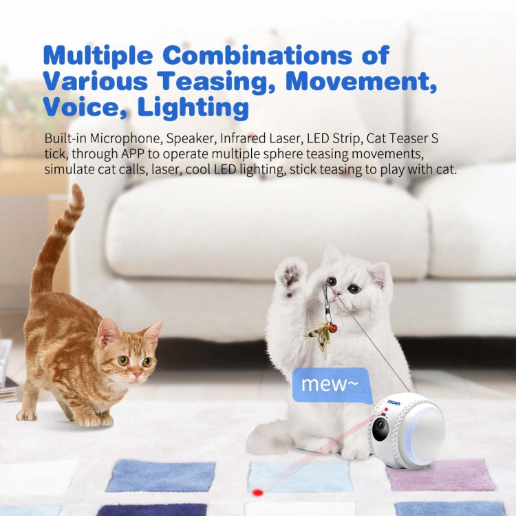ESCAM QF011 2MP Smart Pet Robot Camera with Night Vision & APP Remote Control - EU Plug