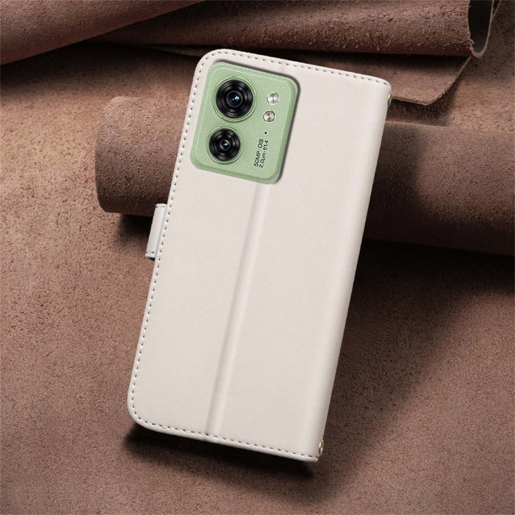 For Motorola Edge 40 5G Square Texture Leather Phone Case