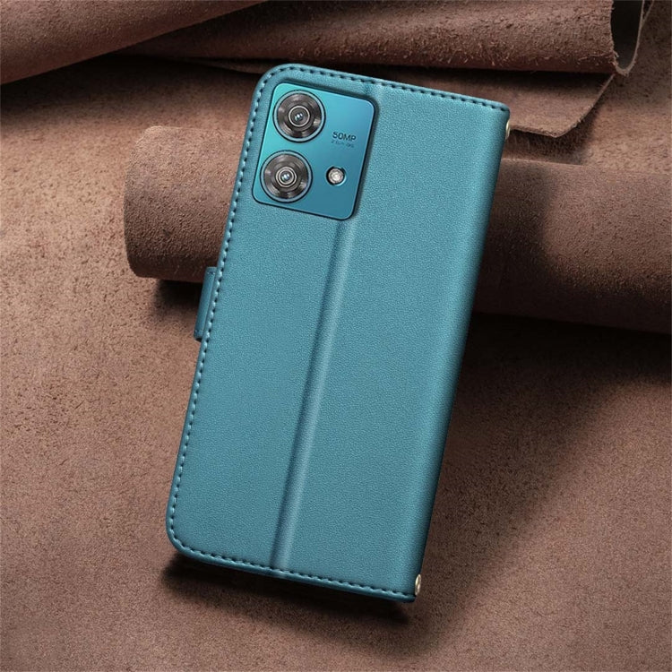 For Motorola Edge 40 Neo Square Texture Leather Phone Case